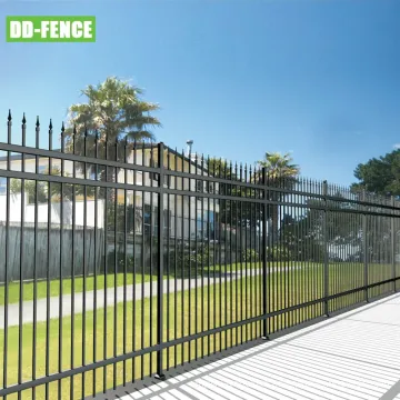 Spear Top Wrought Iron Fence Panel for Garden